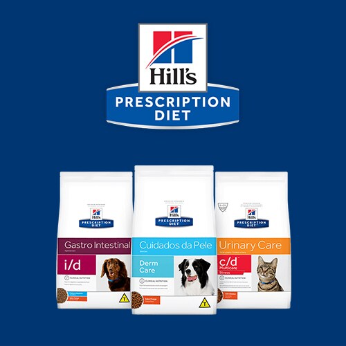 Prescrição de produtos dietéticos para o seu animal de estimação
